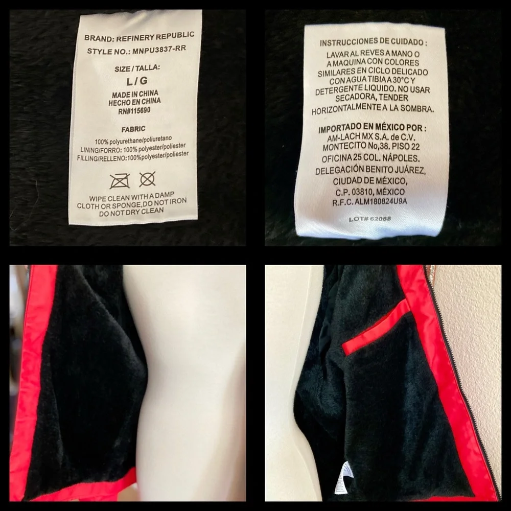 NWT - Racing Jacket by Refinery Republic
FULL SPEED AHEAD - Very Rare - Red - L - Picture 10 of 10